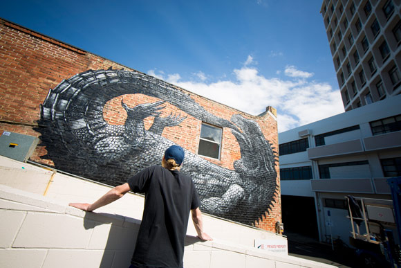 Roa! and his latest creature creation