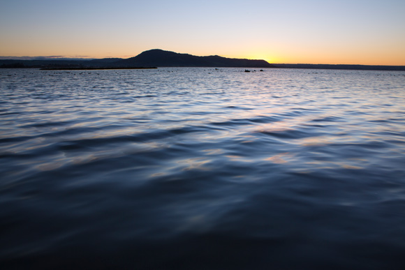 Lake Rotorua at dusk