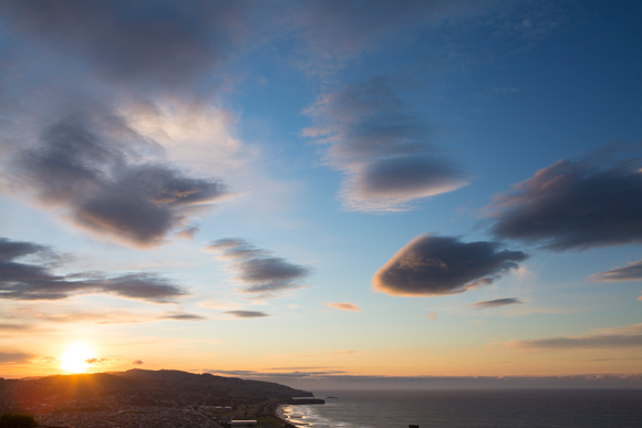 Congested sky at dawn