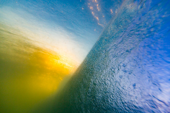 Sunset from beneath