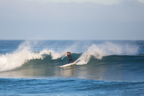 Elliott with a wide open carve at Kilda