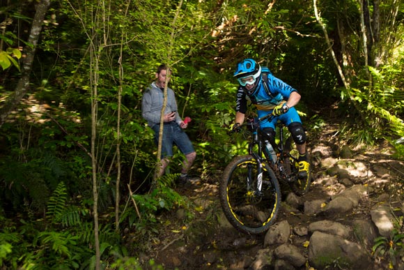Justin Leov in the rockgarden