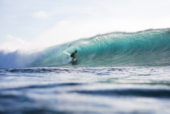 Jonas notching up some tube time