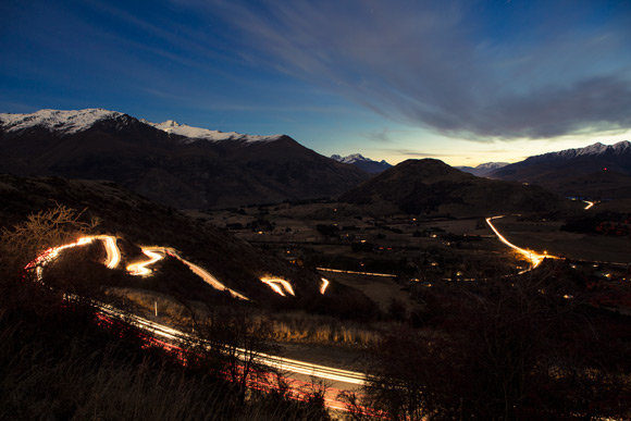 Crown Range zigzags to Queenstown
