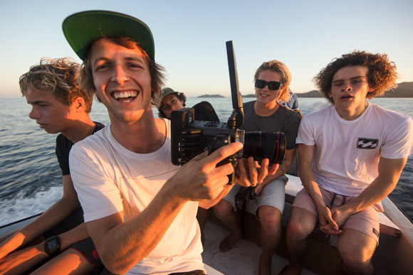 Loving life, Jono on the job