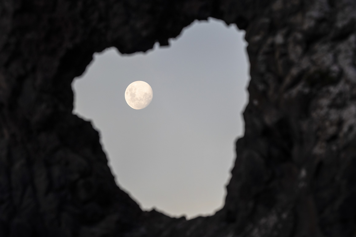 Moon through the heart