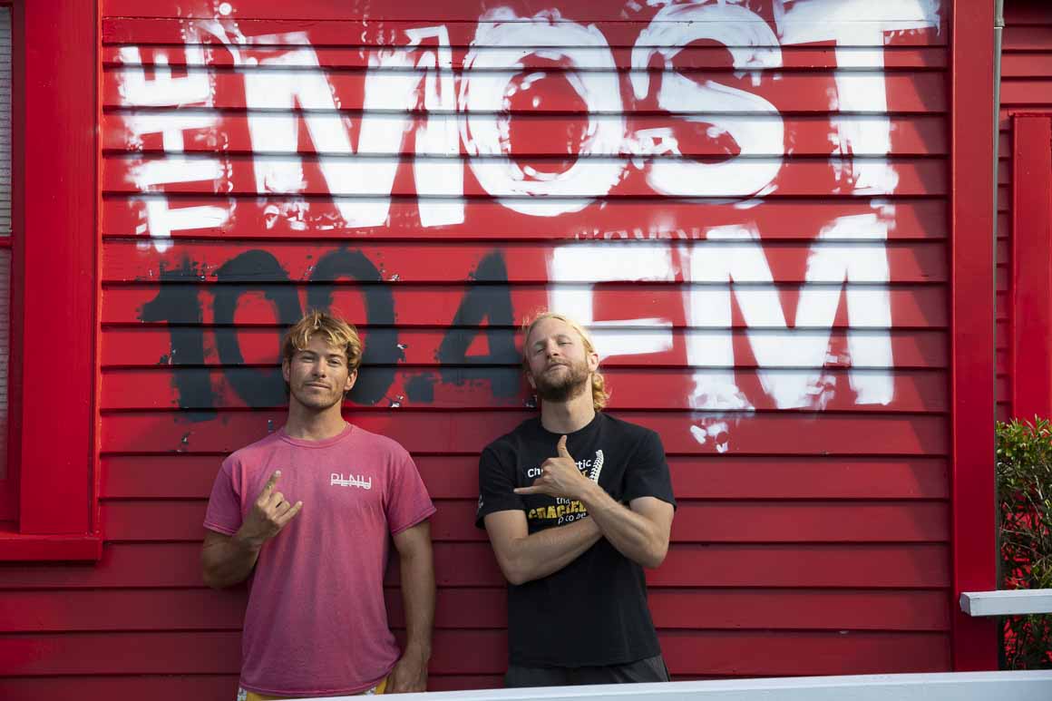 Streeter and Cory of The Perfect Wave Surf Show