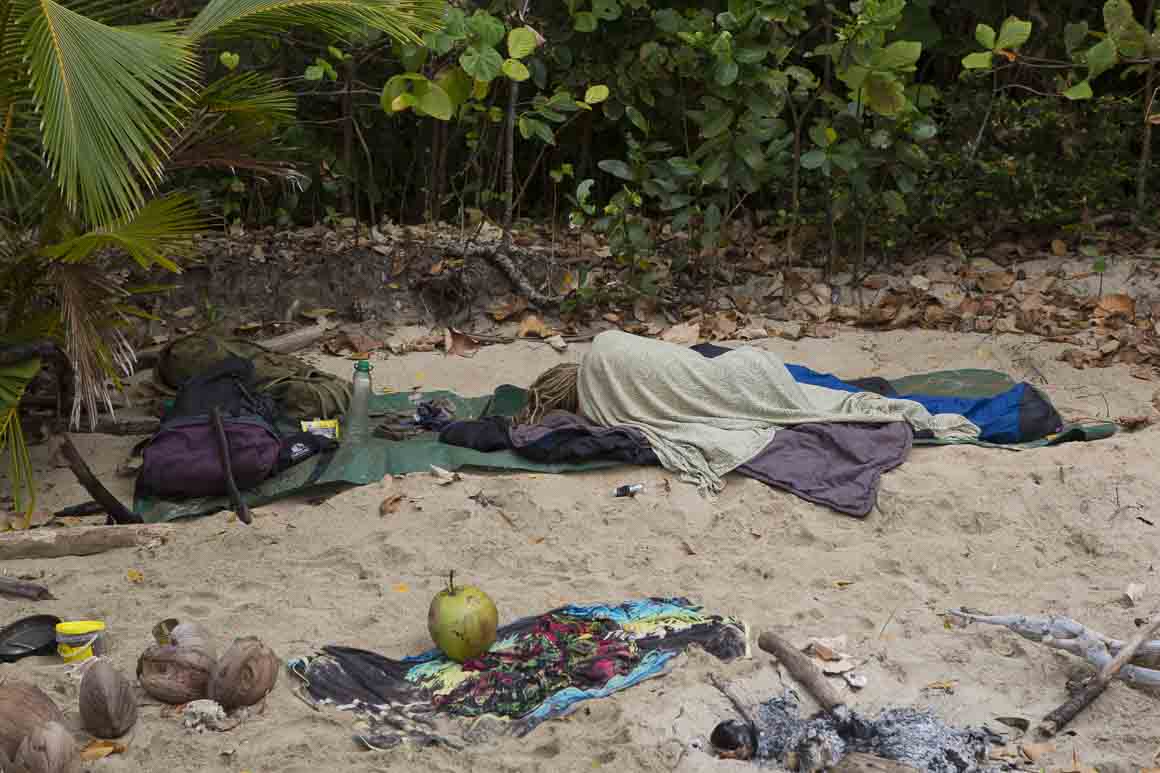 Rough campsite
