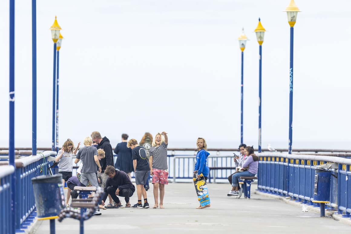 The New Brighton Crab Market in full swing