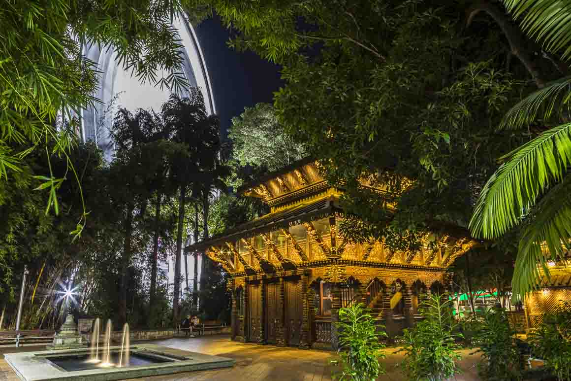 Temple on Brisbane's famous South Bank