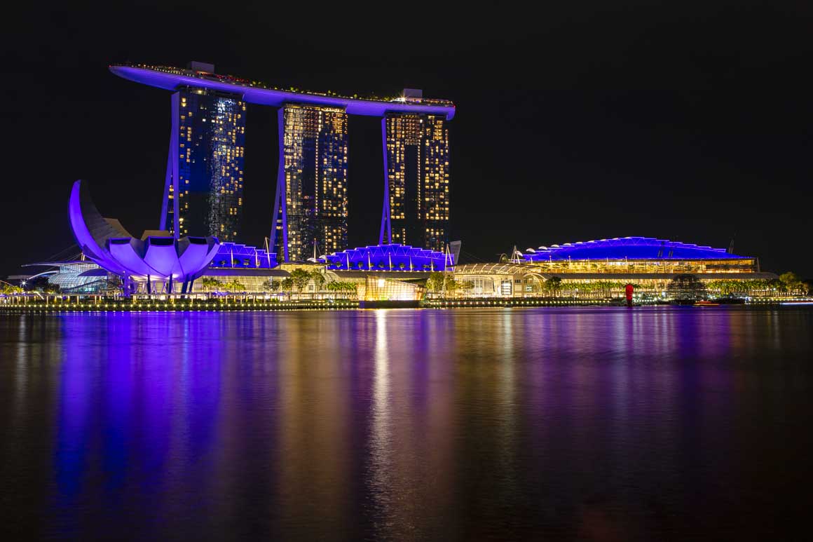 The stunning Marina Bay Sands