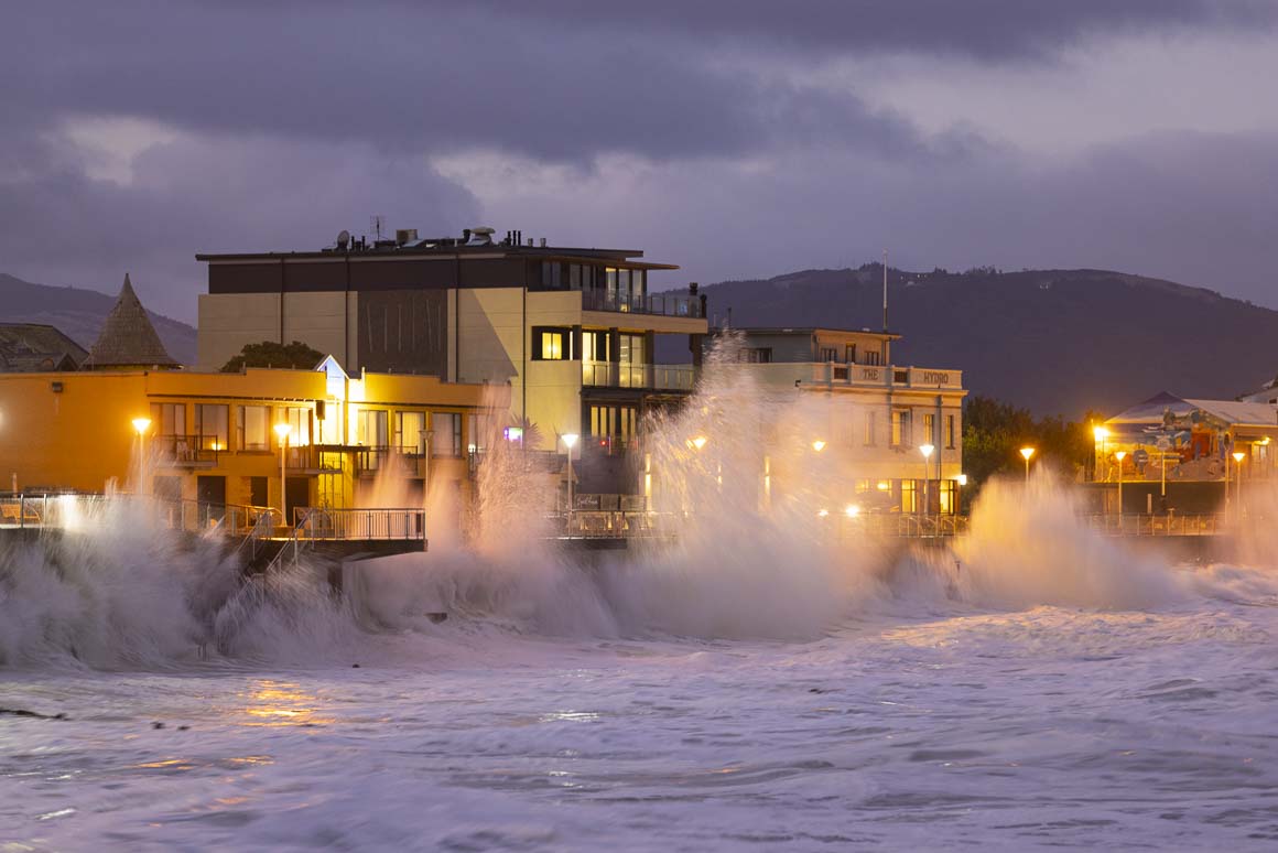 The Esplanade taking a bashing