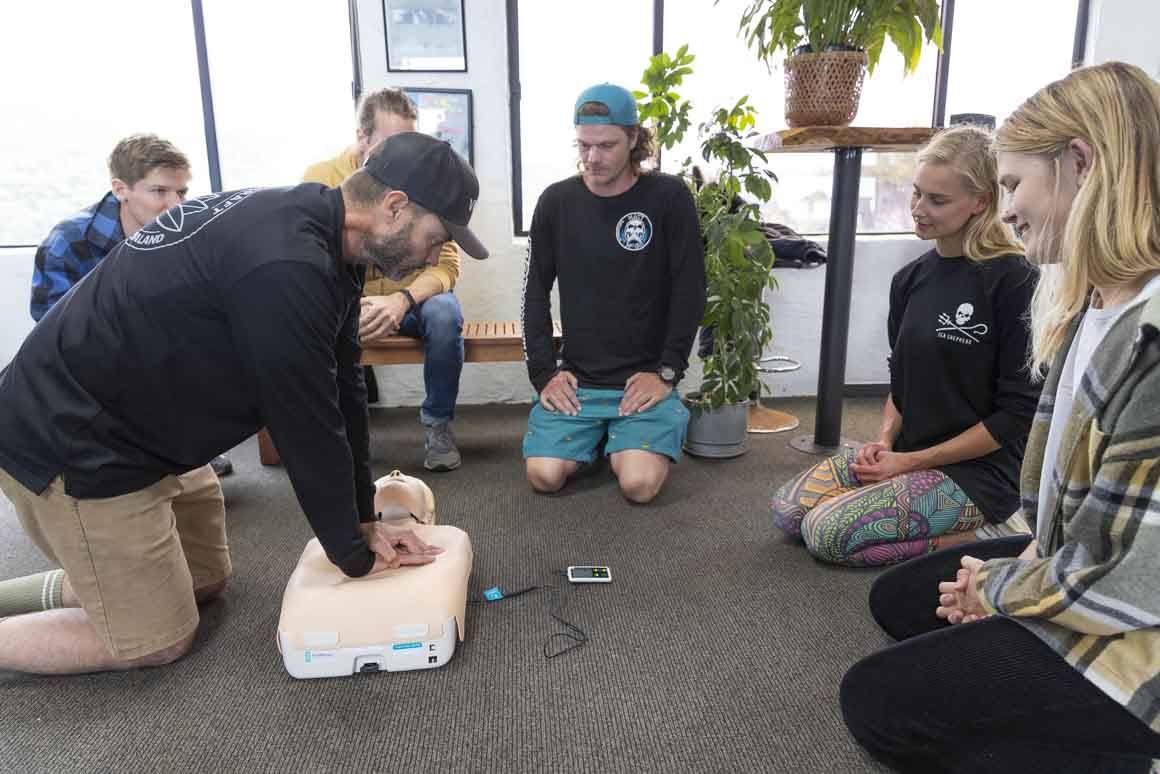 The big wave chargers learning CPR