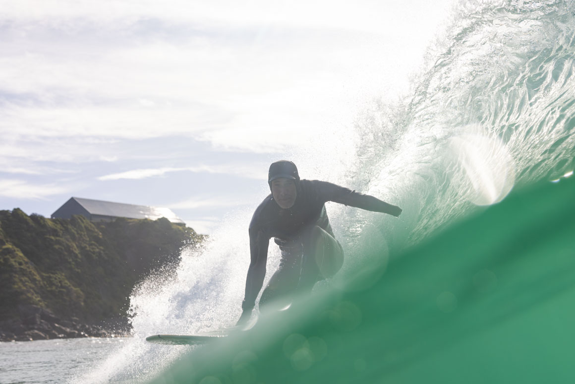 Luke chasing a tube
