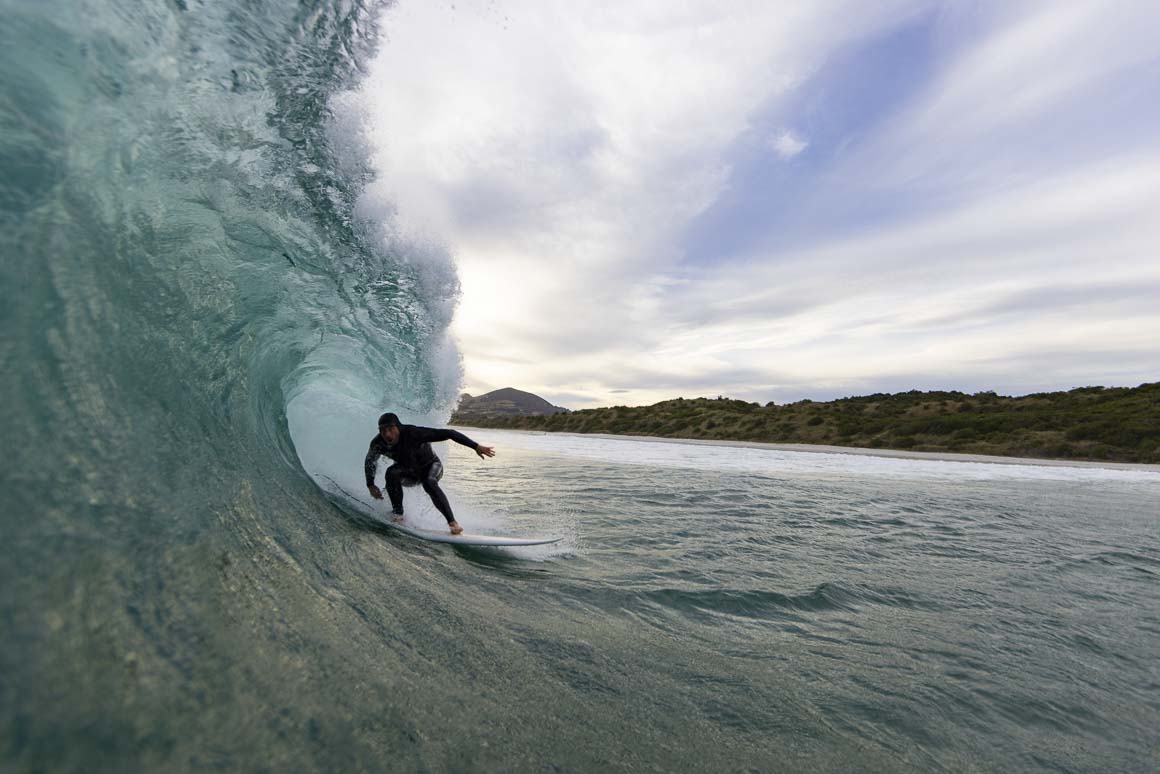 Davy giving the new hip a workout