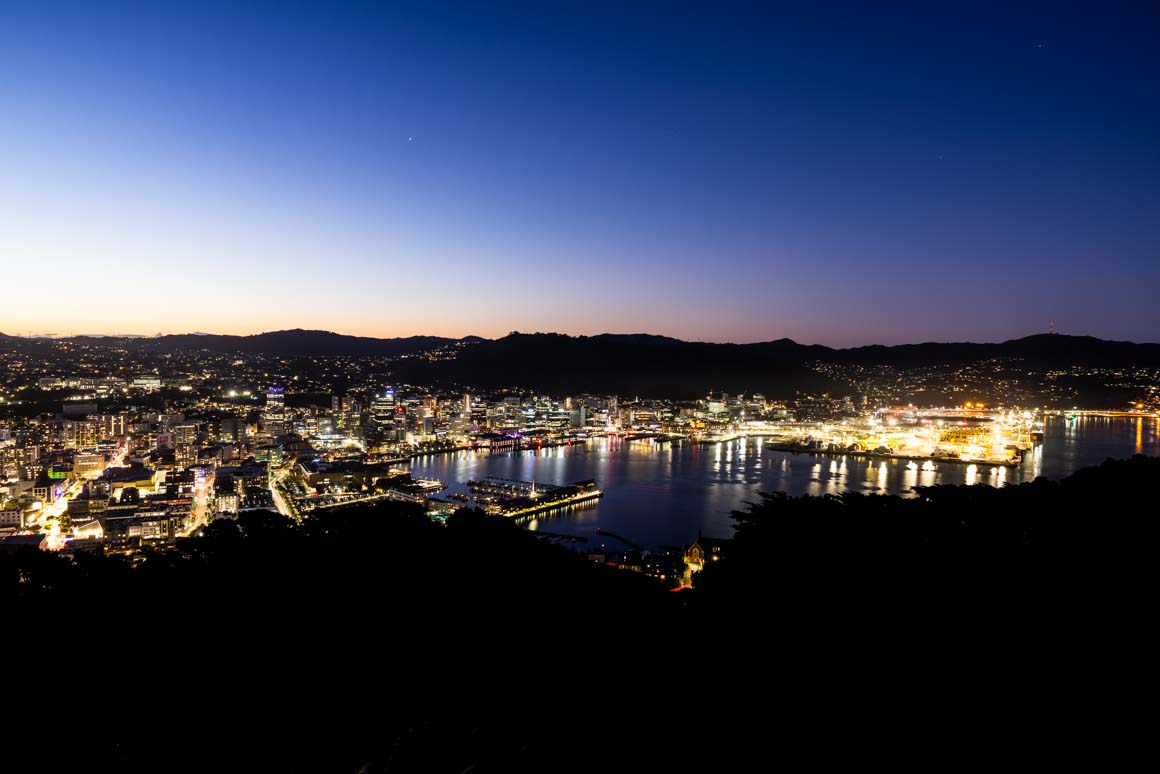 City lights, Wellington