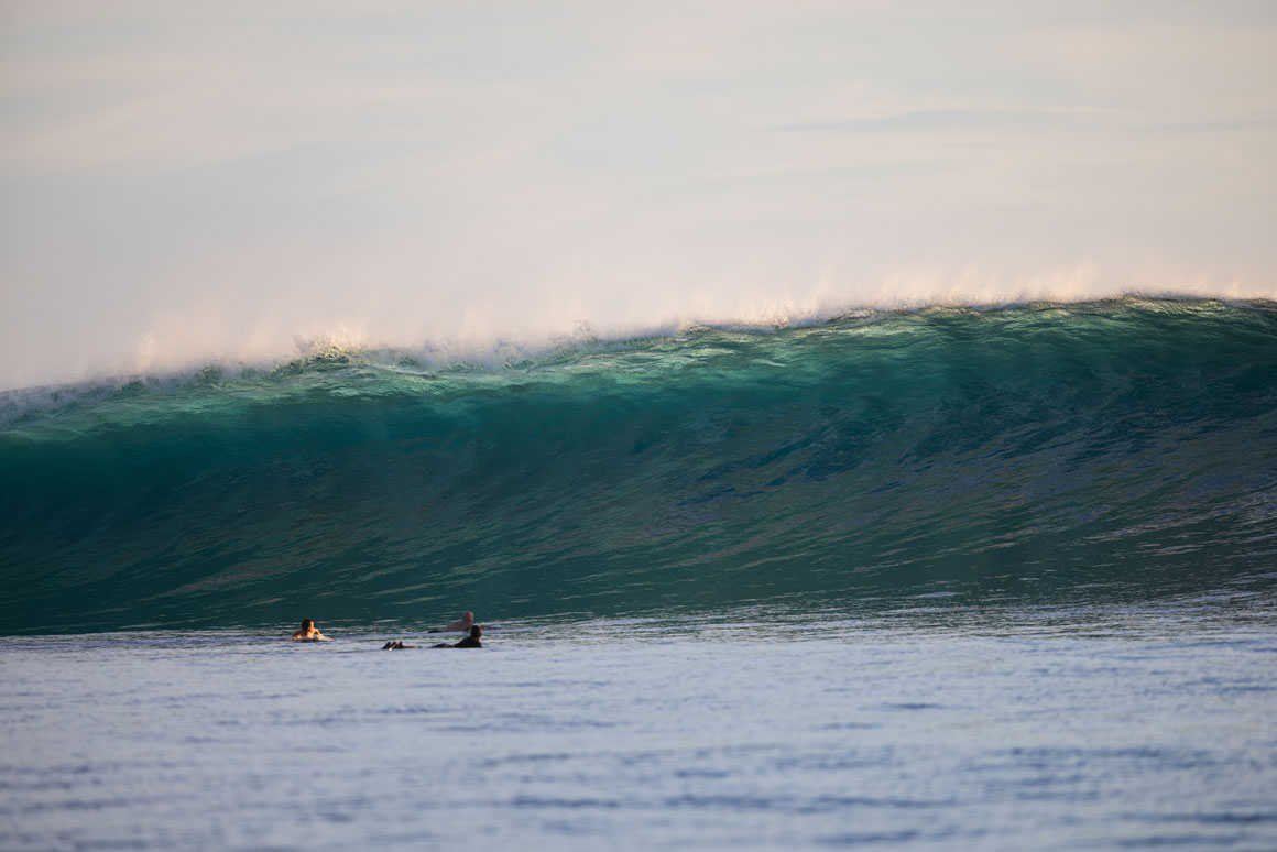 A few bigger sets on dusk 