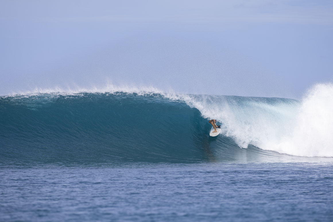 Slotted at one of the most famous waves on the planet