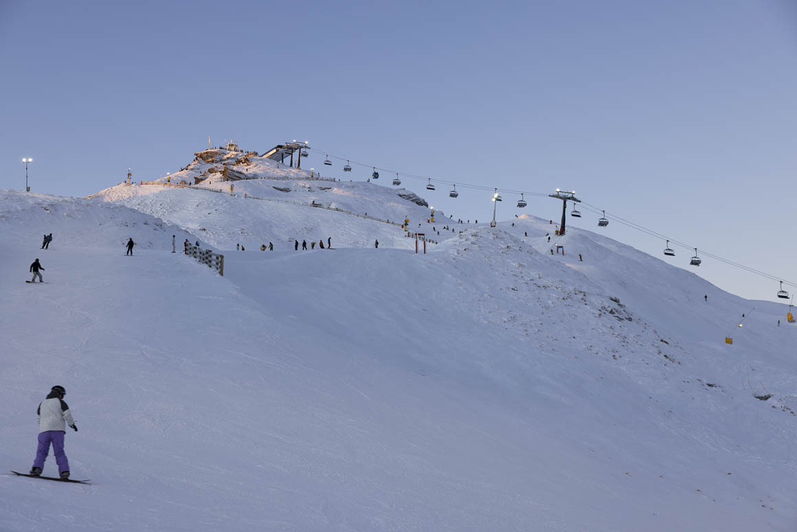 Night skiing at Coronet