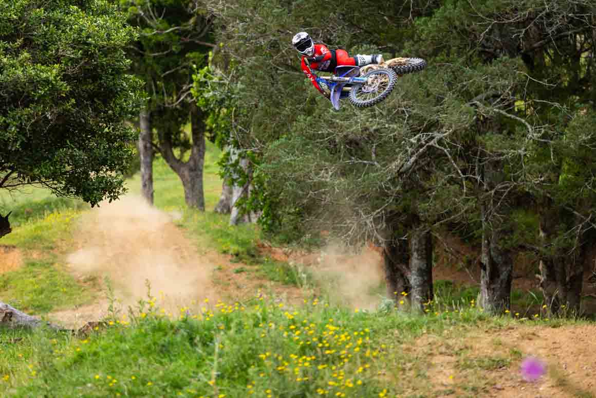 James Scott on his farm track