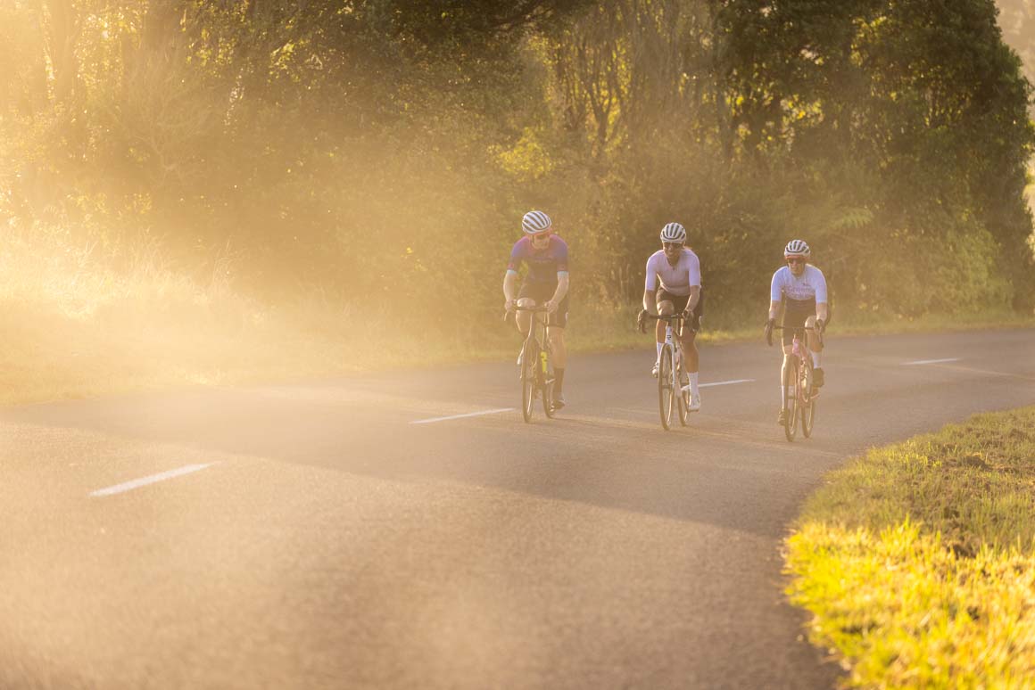 Green Monkey Velo shoot in dawn light